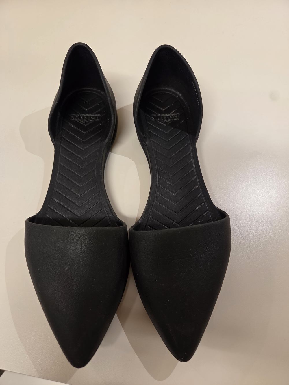 Native Shoes Black Pointed D'Orsay Flats